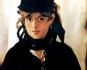 Berthe Morisot with a bouquet of violets - 爱德华·马奈